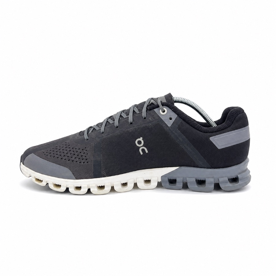 On Cloudflow Mens 14 Black Athletic Sneaker Shoes 